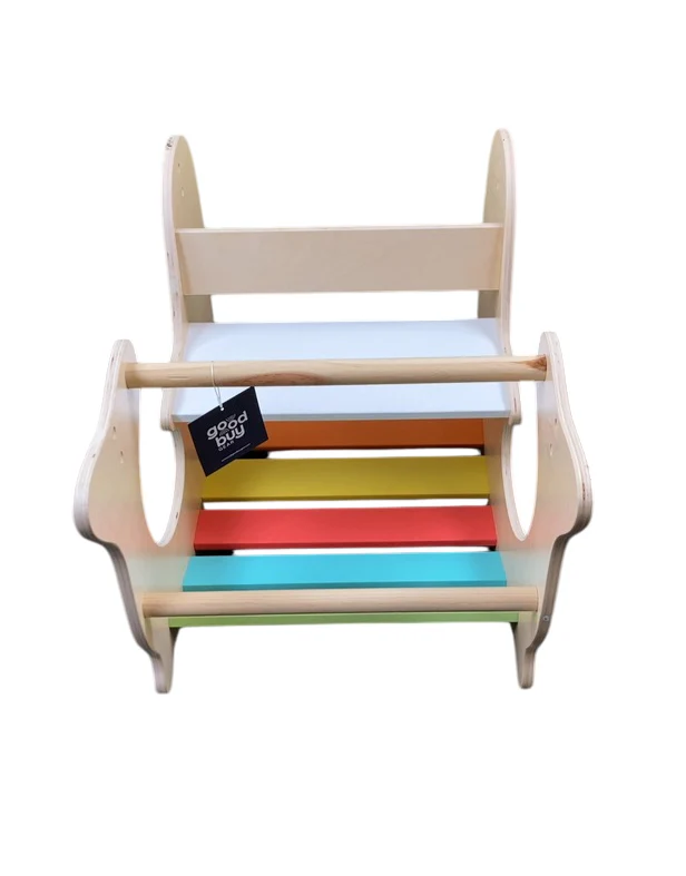 Olakids Wooden Seal Arch Rocker, Rainbow - Image 3