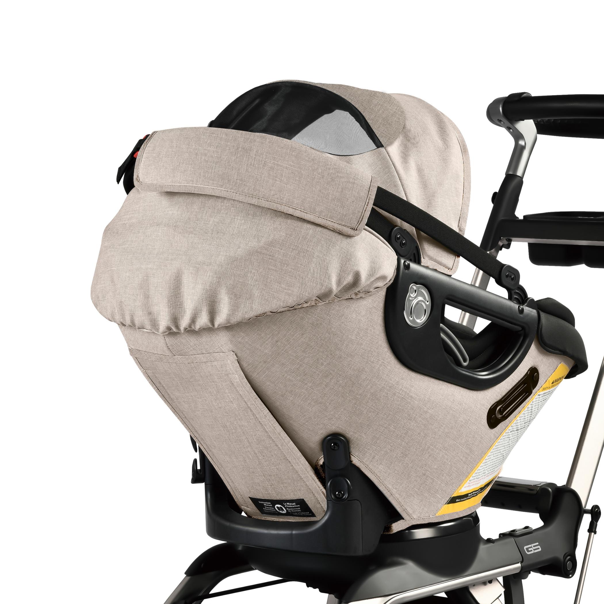 Orbit Baby G5+ Infant Car Seat With Base, 2025, Melange Flax - Image 3