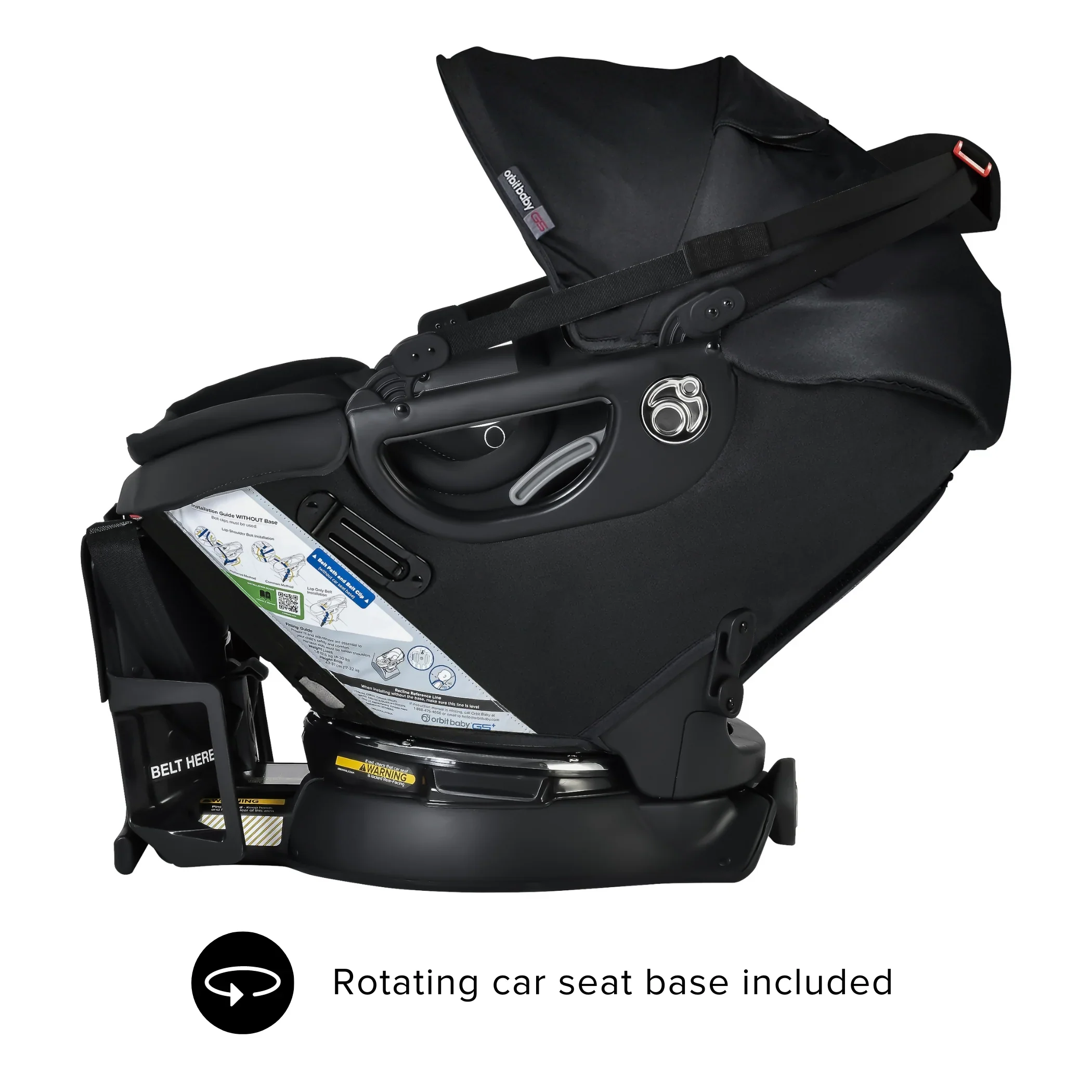 Orbit Baby G5+ Infant Car Seat With Base, Black, 2025 - Image 4