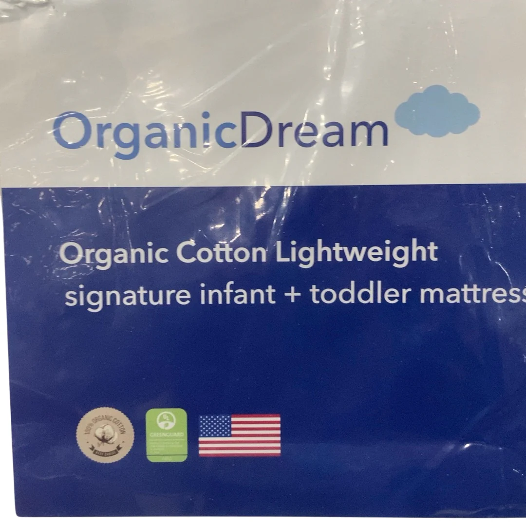 Organic Dream Organic Cotton Lightweight Crib Mattress, White, Standard (52x28x5) - Image 4