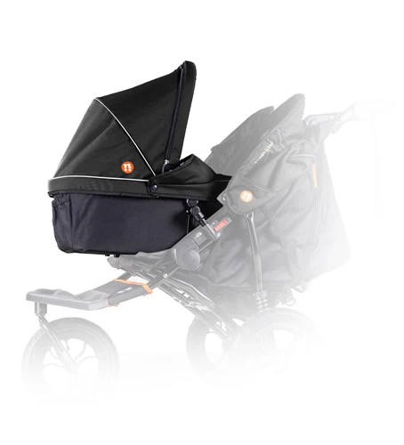 Out N About Nipper V5 Double Carrycot, Summit Black - Image 3