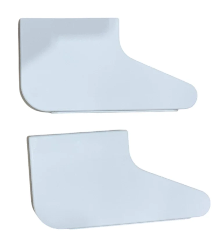 Piccalio Foldable Helper Tower Grip Slippers, White