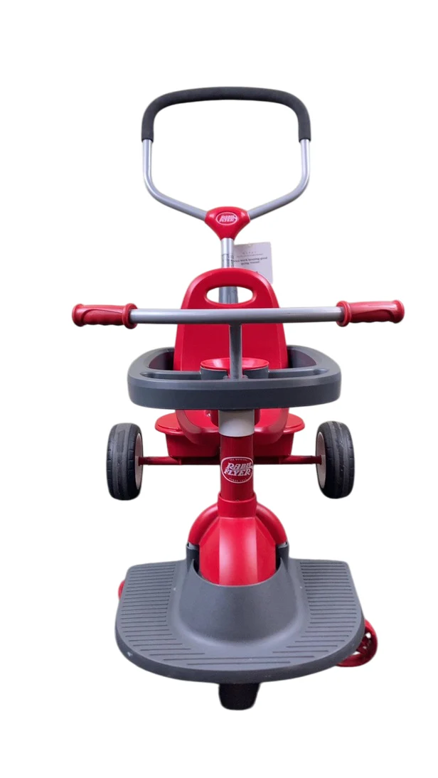 Radio Flyer 4-in-1 Stroll 'n Trike, Push and Pedal Tricycle (481T), Red - Image 7