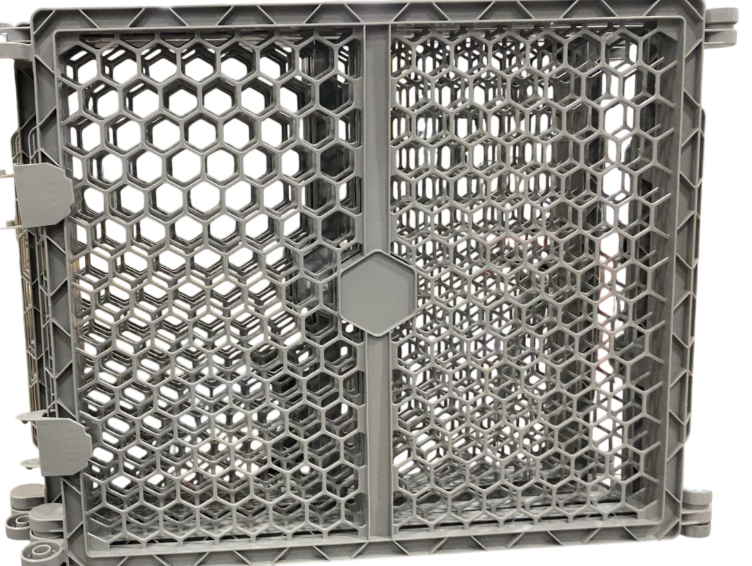 Regalo 2-in-1 Plastic Play Yard and Safety Gate, Gray - Image 2