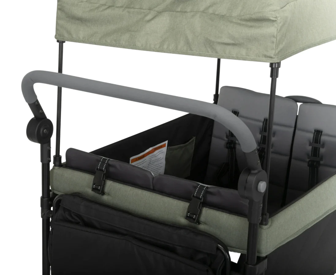 Safety 1st Summit Sprint Quad Wagon Stroller, Olive Haze - Image 2