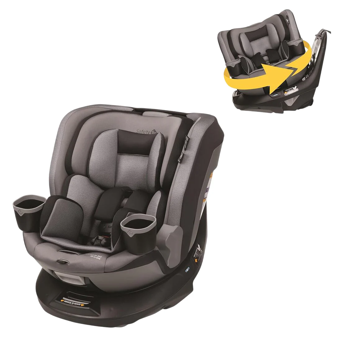 Safety 1st Turn and Go 360 DLX Rotating All-in-One Convertible Car Seat, 2025, High Street - Image 3