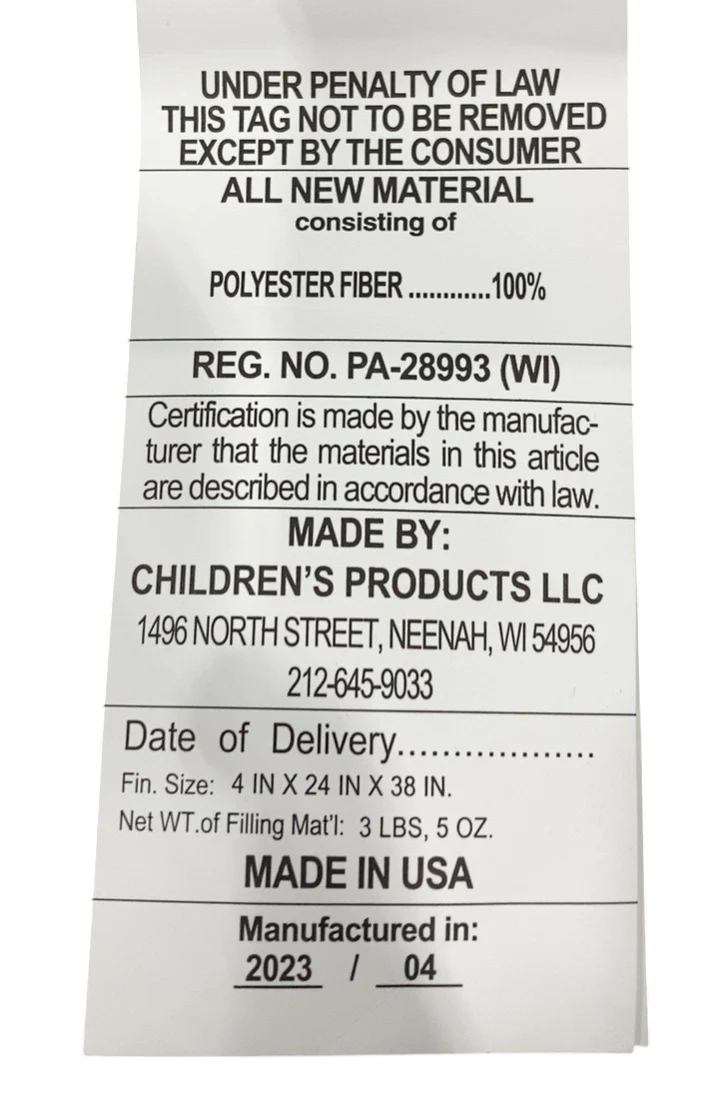 Serta 4" Mini Crib Mattress, Sparkling Sky - Image 4