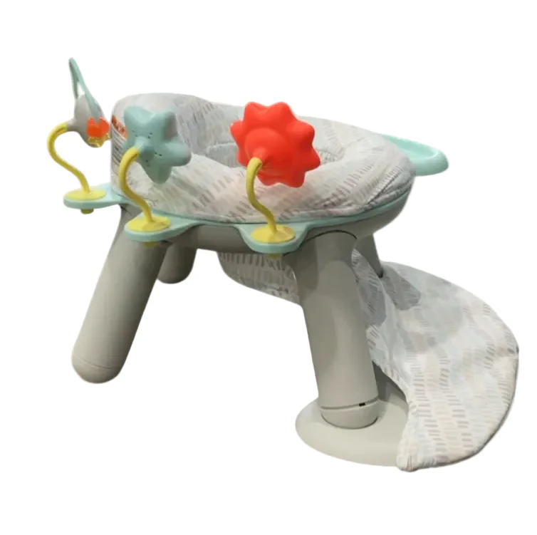 Skip Hop 2-in-1 Sit-up Activity Baby Chair, Silver Lining Cloud - Image 2
