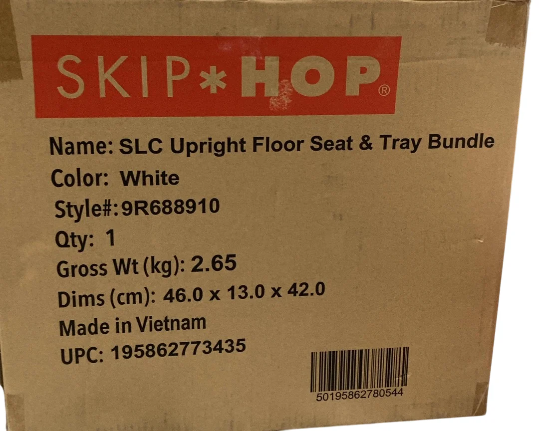 Skip Hop Silver Lining Cloud Upright Floor Seat, Grey/White, With Tray - Image 5