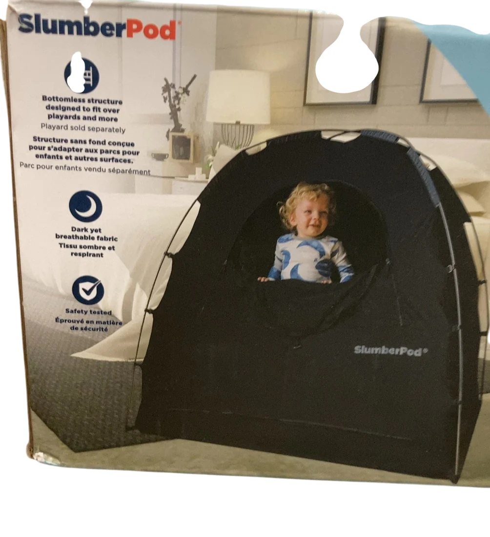 SlumberPod 3.0 Sleep Canopy, Black with Gray Accents - Image 4