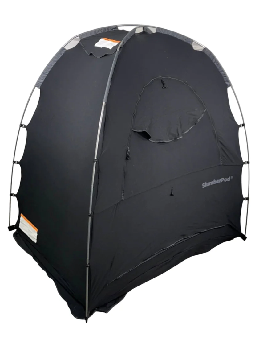 SlumberPod 3.0 Sleep Canopy with Fan, Black with Gray Accents - Image 2