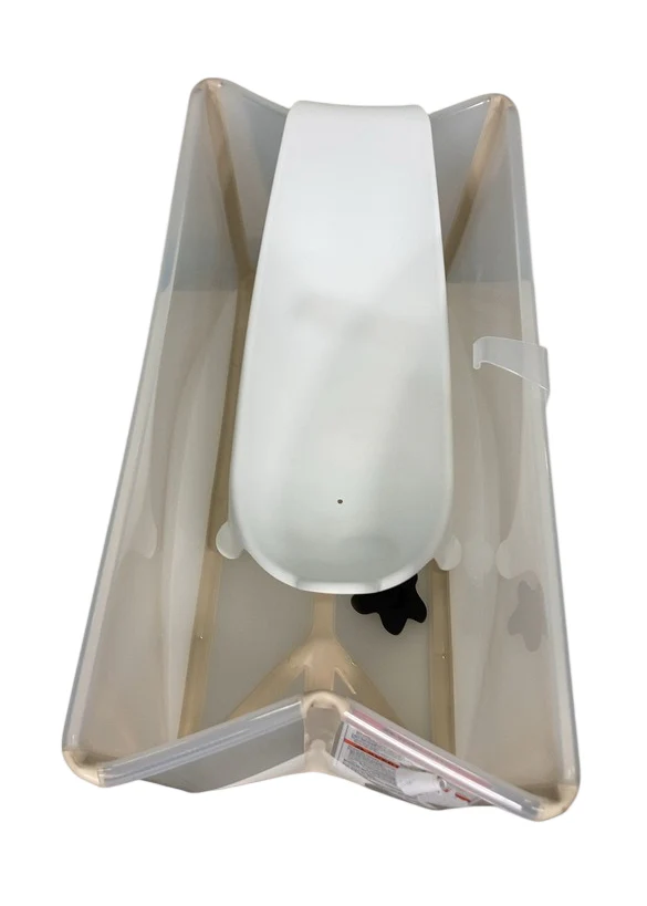 Stokke Flexi Bath Bundle Pack, Regular, Sandy Beige - Image 4