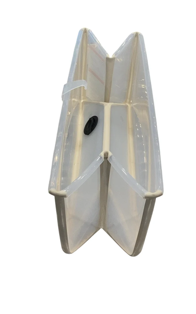 Stokke Flexi Bath Foldable Baby Bathtub, Regular, Sandy Beige - Image 2