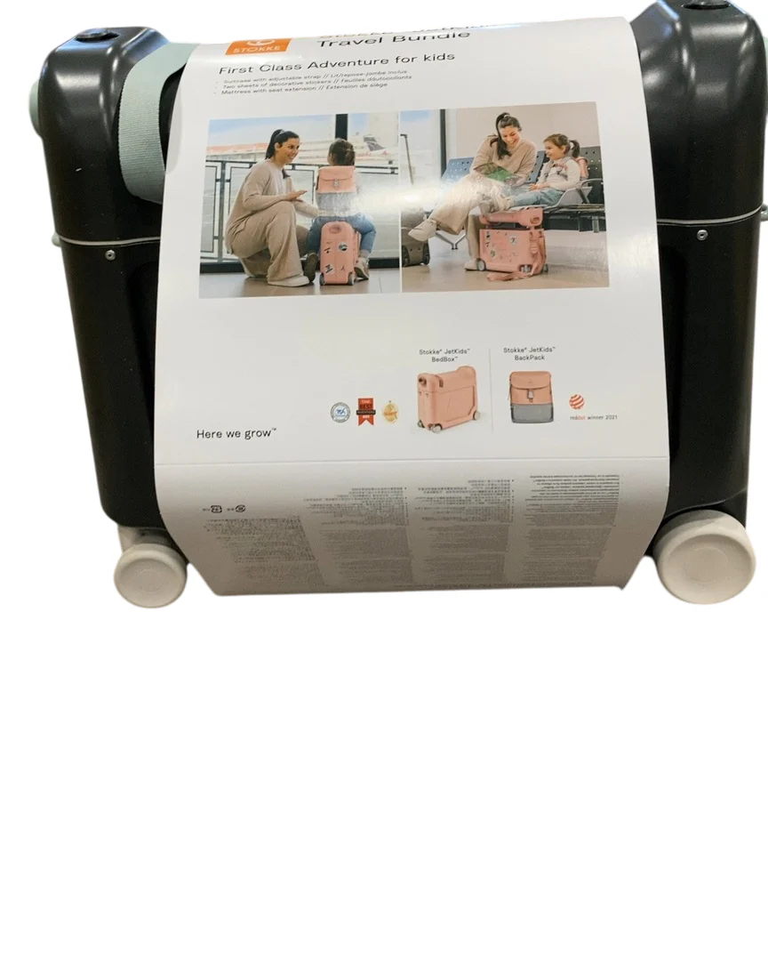 Stokke JetKids BedBox + Crew Backpack Travel Bundle, Midnight Gray - Image 4