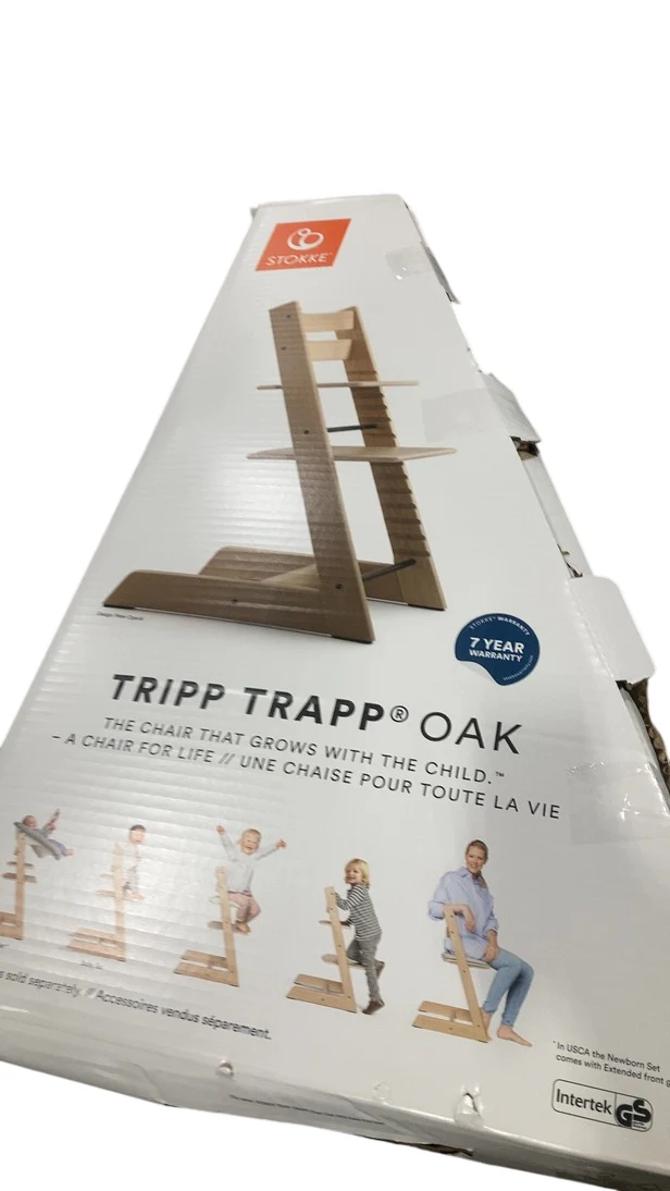 Stokke Tripp Trapp Complete High Chair, Mosaic Green, Oak Warm Brown, Oak Warm Brown 2.0 - Image 3