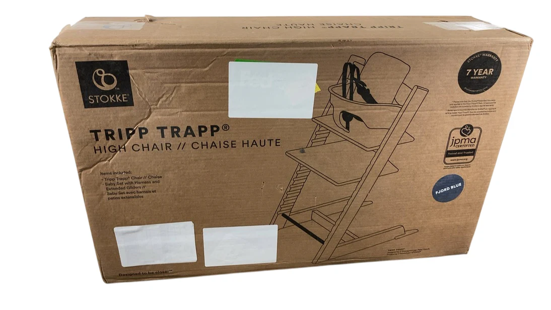 Stokke Tripp Trapp High Chair With Baby Set, 2, Fjord Blue - Image 4