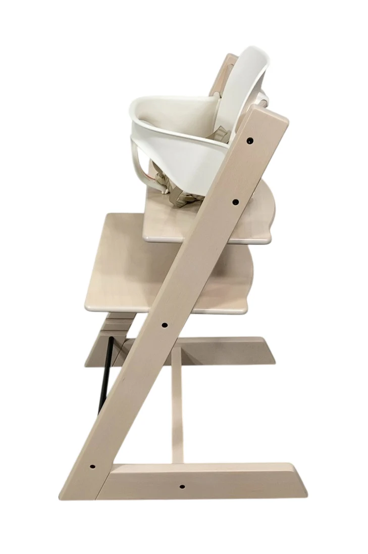 Stokke Tripp Trapp High Chair With Baby Set, 2, Whitewash - Image 3