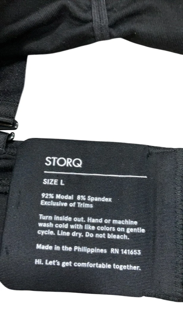 Storq Comfort Zone Nursing Bra, Black, Large - Image 3