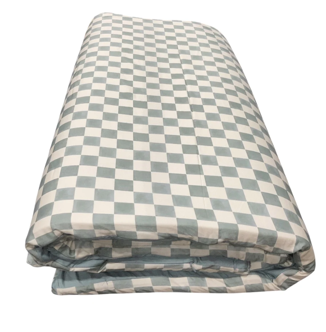 Toki Kids Epic Padded Play Mat 60" x 84", Checker Matcha - Image 2
