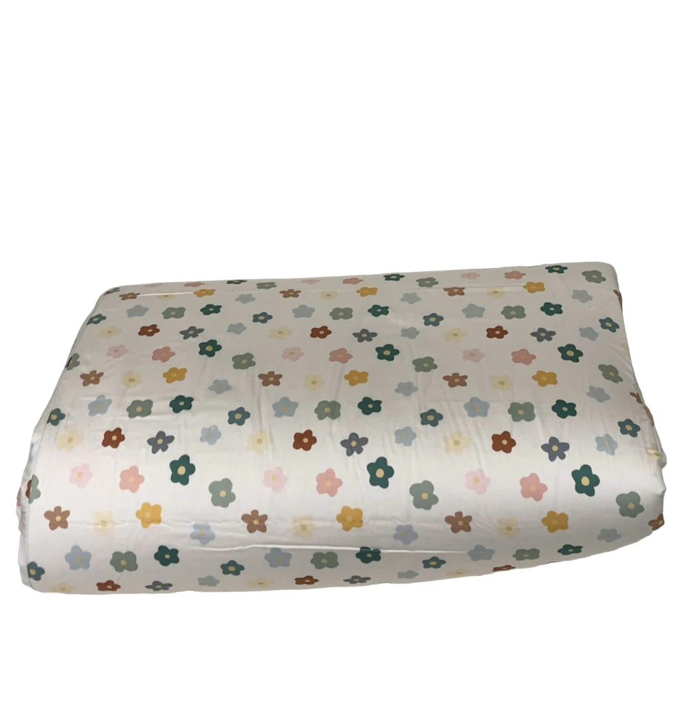 Toki Kids Mega Padded Play Mat 55" x 55", Playful Posies