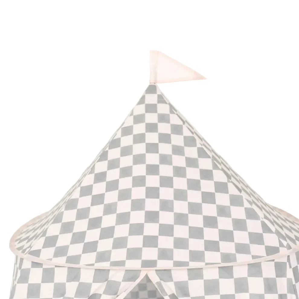 Toki Kids Play Tent, Checker Matcha - Image 2