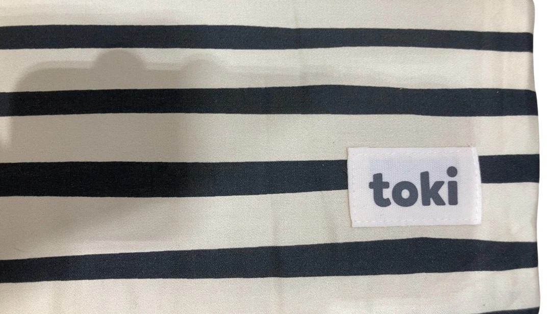 Toki Kids Standard Mat Cover 40" x 40", Imperfect Bold Stripe - Image 2