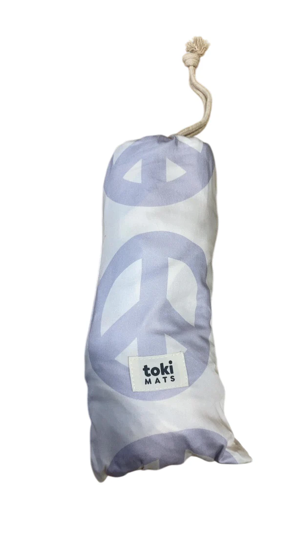 Toki Kids Standard Mat Cover 40" x 40", Peace Sign - Image 2