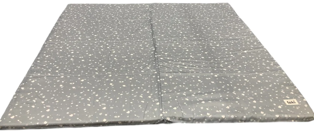 Toki Kids Standard Padded Play Mat 40" x 40", Terrazzo Slate - Image 2