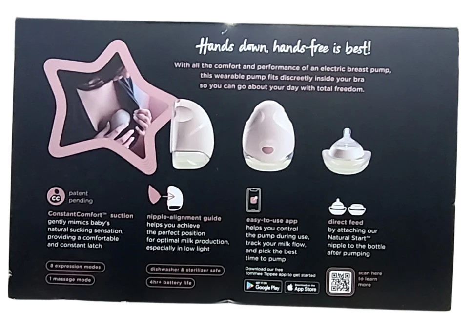 Tommee Tippee Made For Me Wearable Breast Pump, Double, White - Image 4