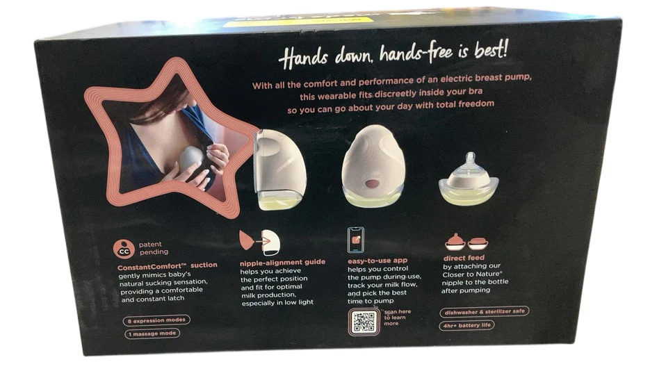 Tommee Tippee Made For Me Wearable Breast Pump, Double, White - Image 3