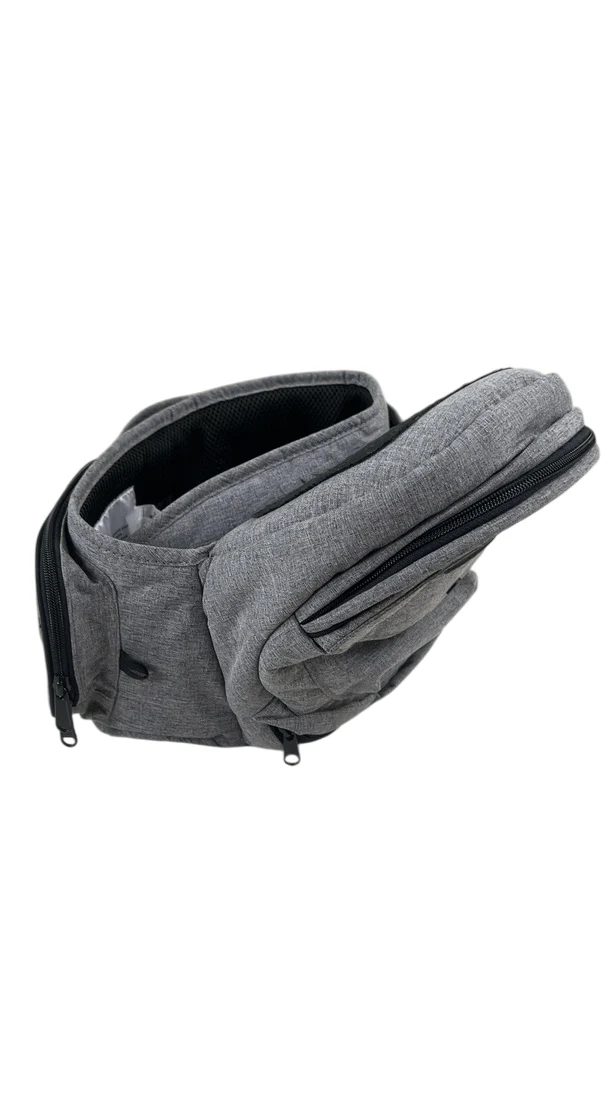 TushBaby Hip Baby Carrier, Charcoal - Image 2
