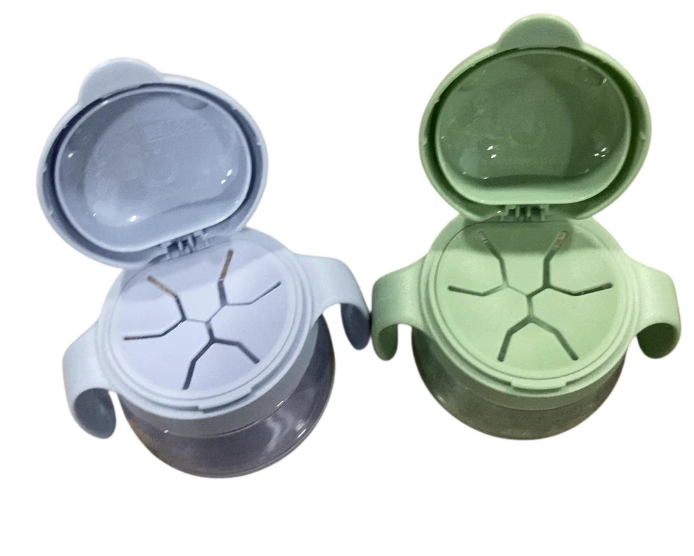 Ubbi Tweat Snack Containers, Sage + Cloudy Blue - Image 2