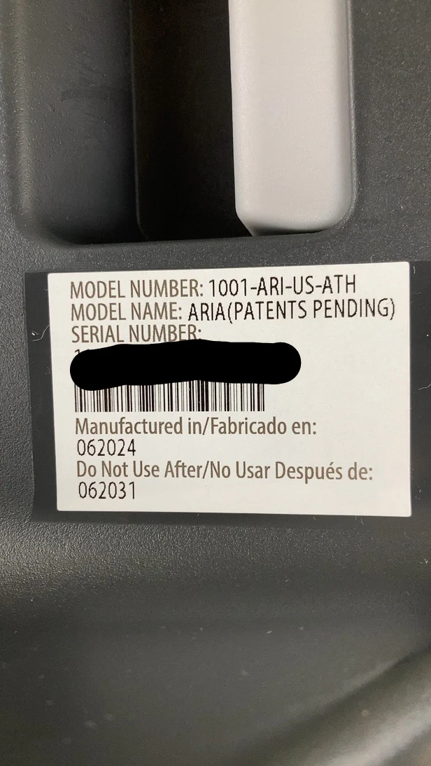 UPPAbaby Aria Infant Car Seat, 2024, Anthony - Image 10