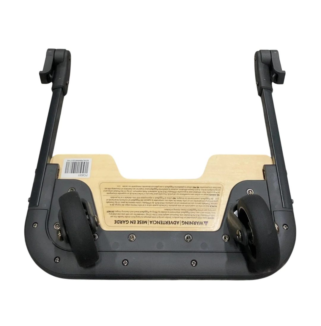 UPPAbaby CRUZ PiggyBack Ride-Along Board (Pre-2020), Natural Wood/Black - Image 2