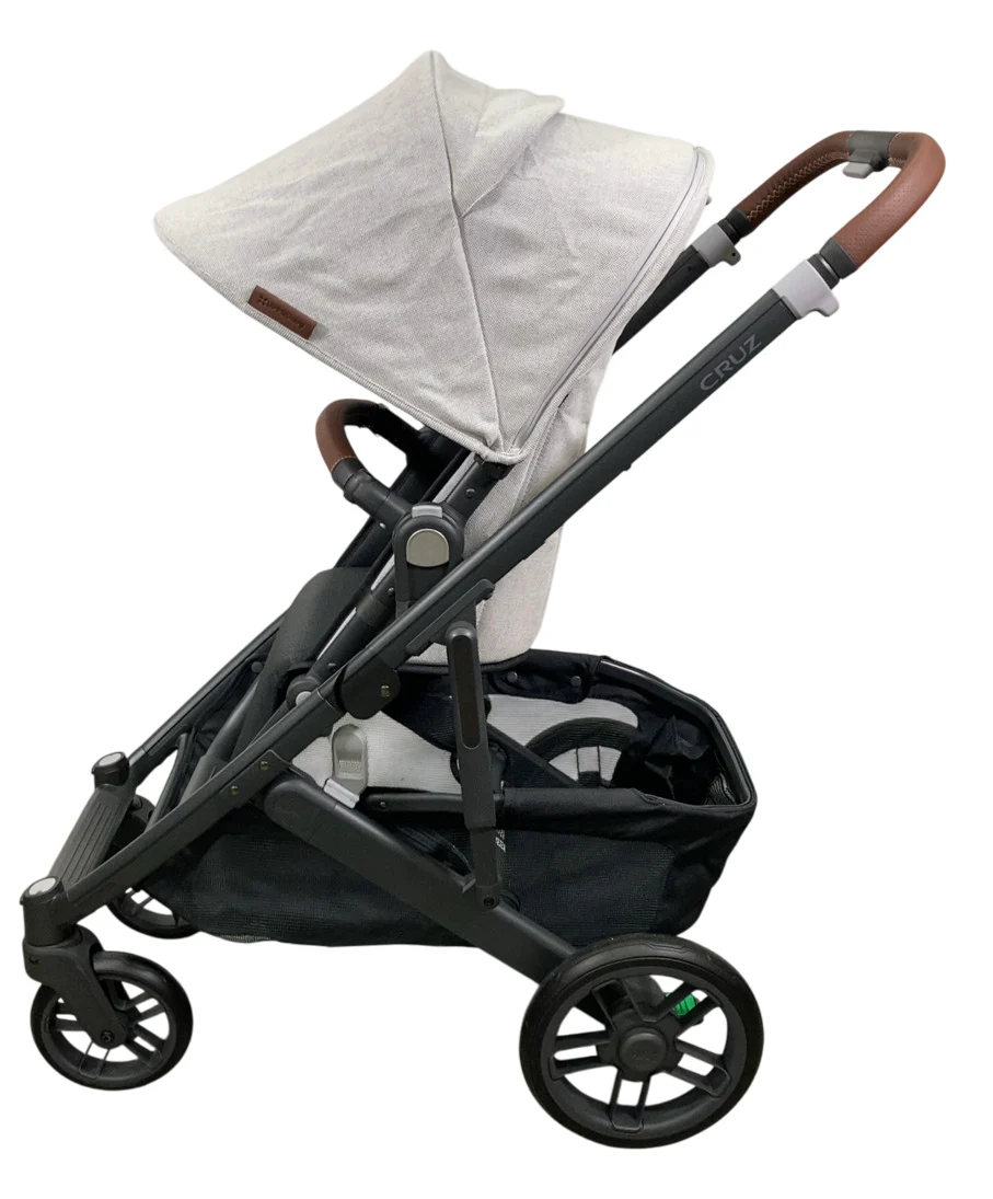 UPPAbaby CRUZ V2 Stroller, 2024, Anthony(White and Grey Chenille) - Image 3