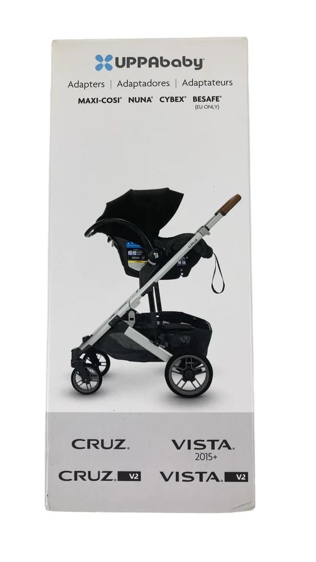 UPPAbaby Infant Car Seat Adapter For Maxi Cosi/Nuna/Cybex/Besafe/Recaro/Joie, Dark Gray/Gray