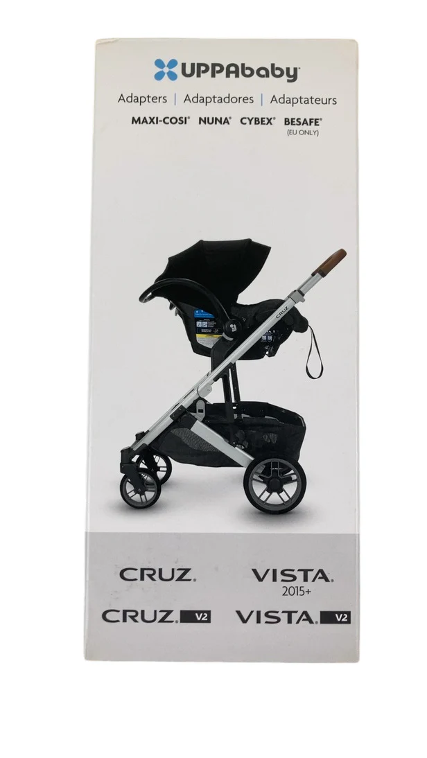 UPPAbaby Infant Car Seat Adapter For Maxi Cosi/Nuna/Cybex/Besafe/Recaro/Joie, Dark Gray/Gray - Image 2