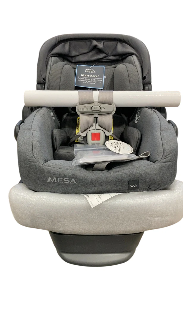 UPPAbaby MESA V2 Infant Car Seat, Greyson (Charcoal Melange), 2024 - Image 4