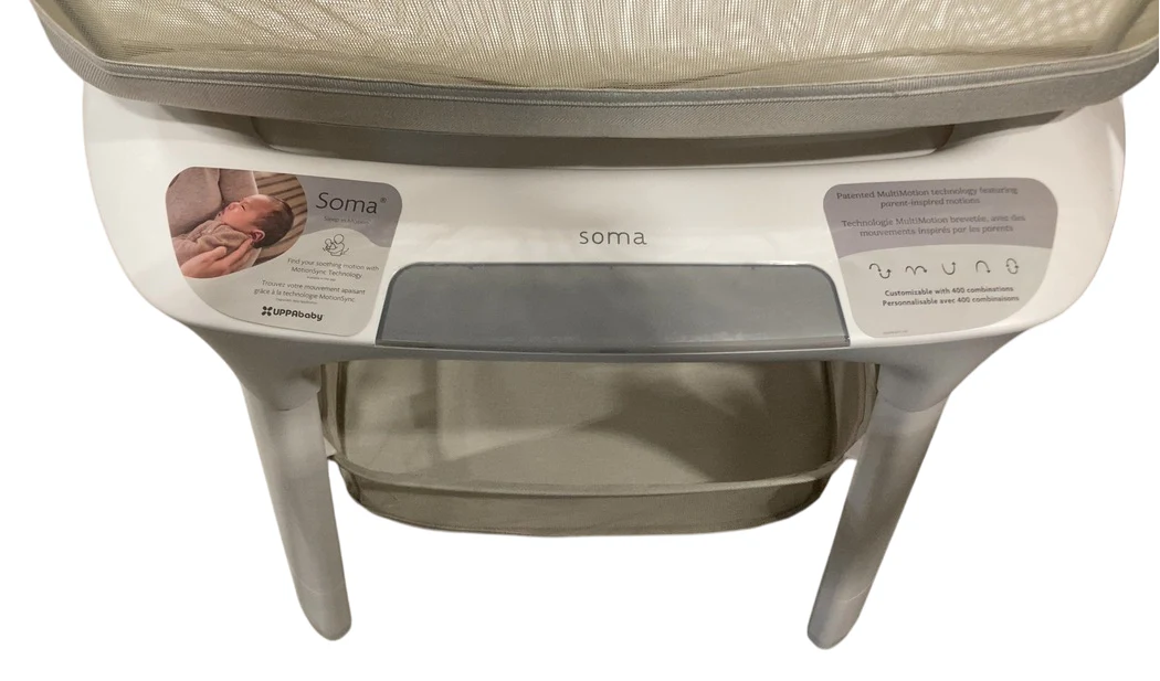 UPPAbaby Soma Smart Bassinet, Charlie (Sand Melange) - Image 3