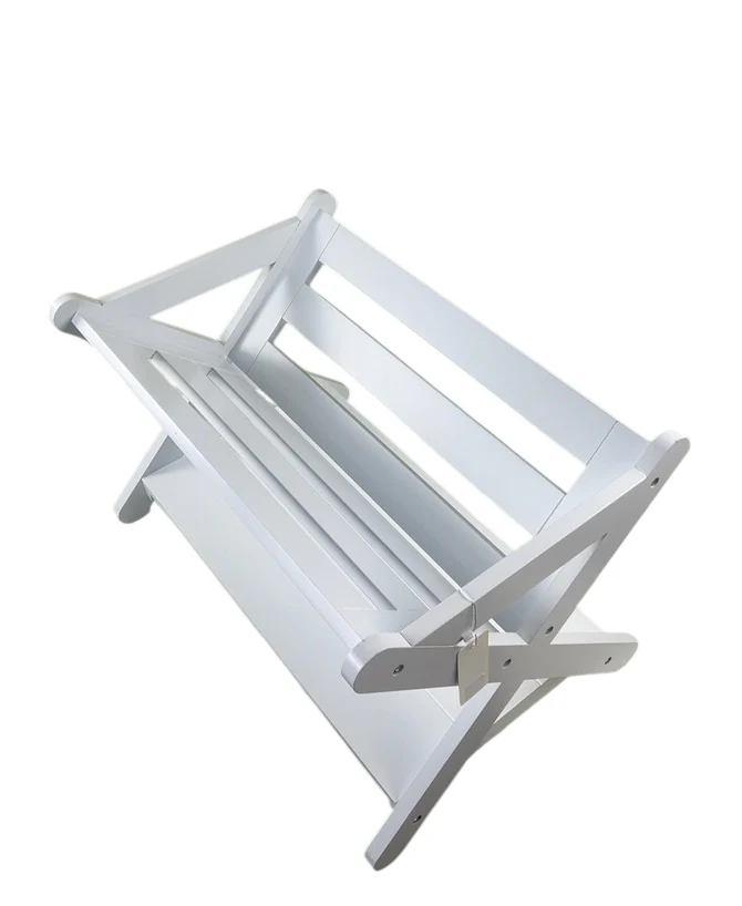 Utex Kids Bookshelf with Caddy, White - Image 2