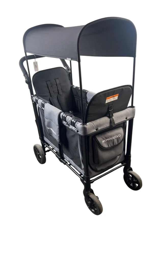 Wonderfold W2 Original Multifunctional Double Stroller Wagon, 2023, Charcoal Gray - Image 2
