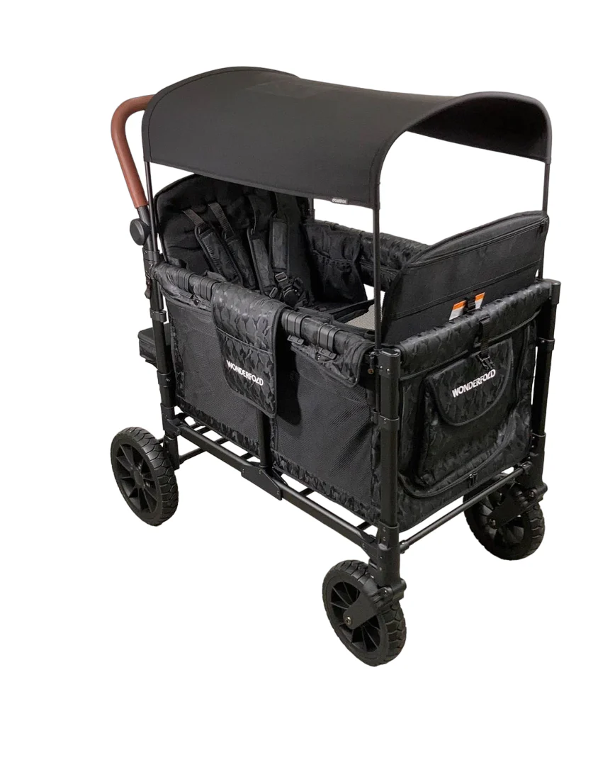 Wonderfold W4 Luxe Quad Stroller Wagon, Elite Black Camo, 2023 - Image 2