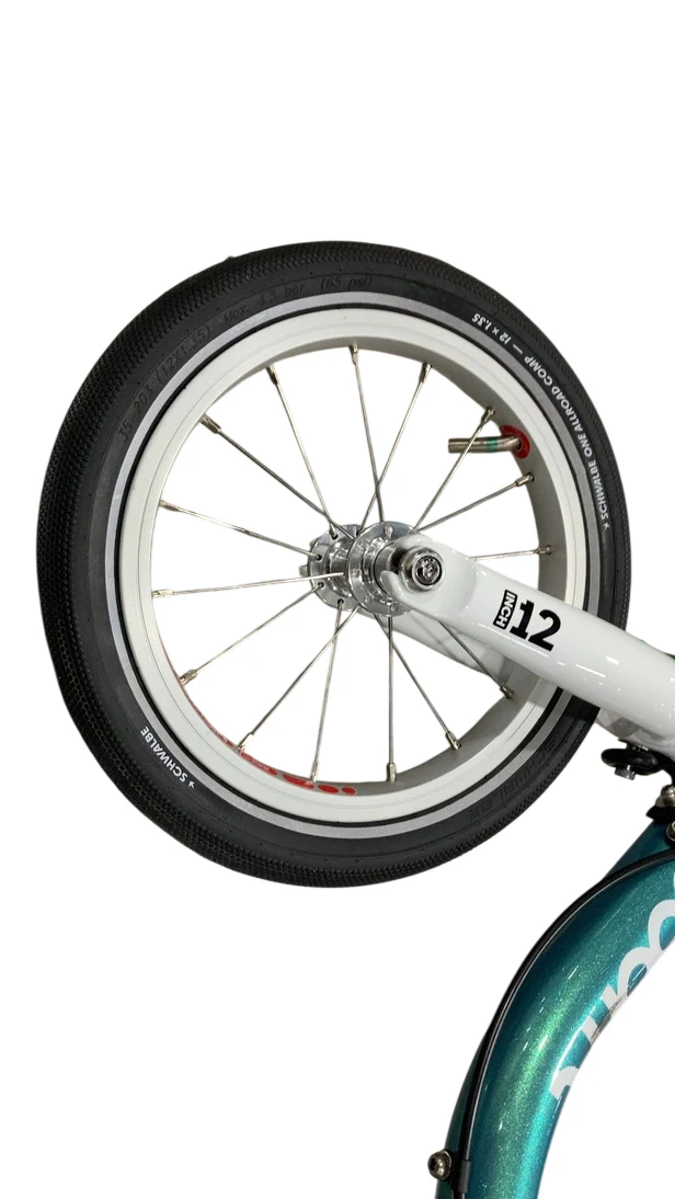 Woom GO 1 Balance Bike, Metallic turquoise - Image 3